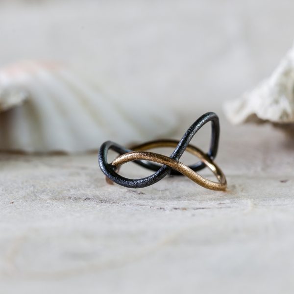 Wave Black and Gold zilver en goud