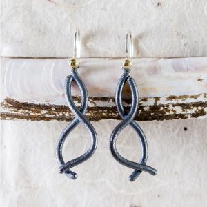 Wave Oorbellen Black Waves