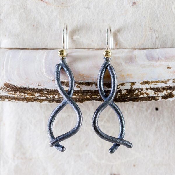 Wave Oorbellen Black Waves