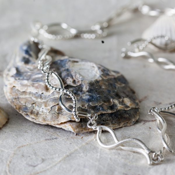 Wave Collier Silver Ocean